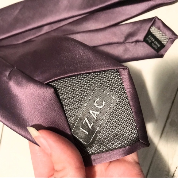 Purple Plaid Dress Shirt - Picture 6 of 7